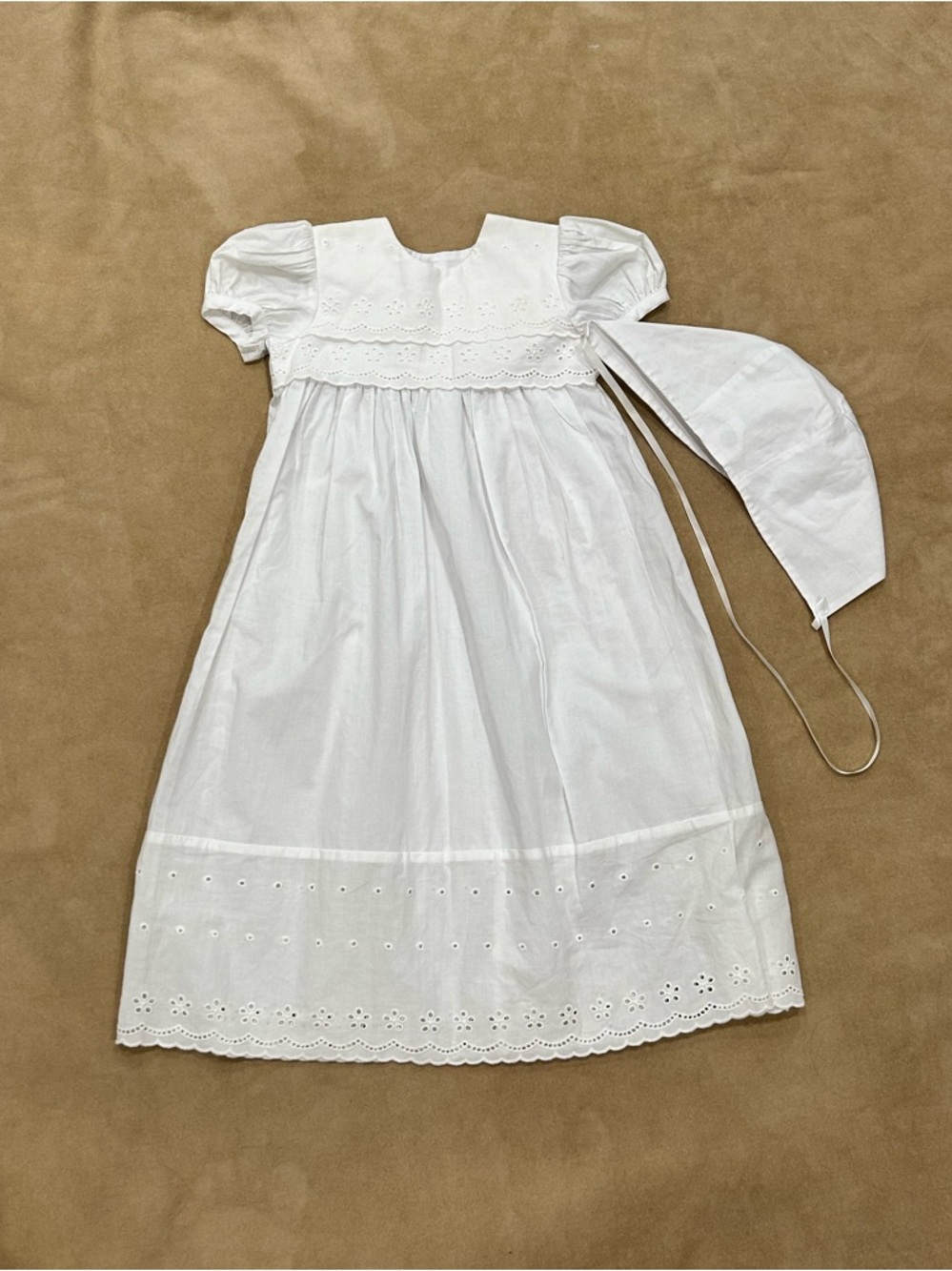Little Things Mean Alot Infant Heirloom Christening Baptism Gown and Hat